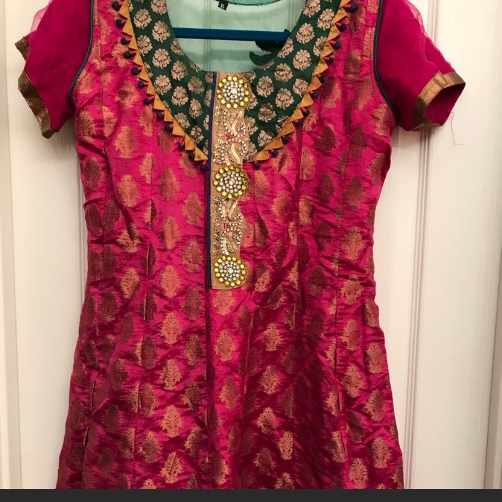 Patiala Brocade Silk Salwar Kameez